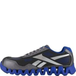 Reebok Men's Zig Pulse Safety Shoes - Grey/Blue -Fashion Shoes Store RKRB3018 1
