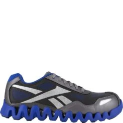 Reebok Men's Zig Pulse Safety Shoes - Grey/Blue -Fashion Shoes Store RKRB3018 2