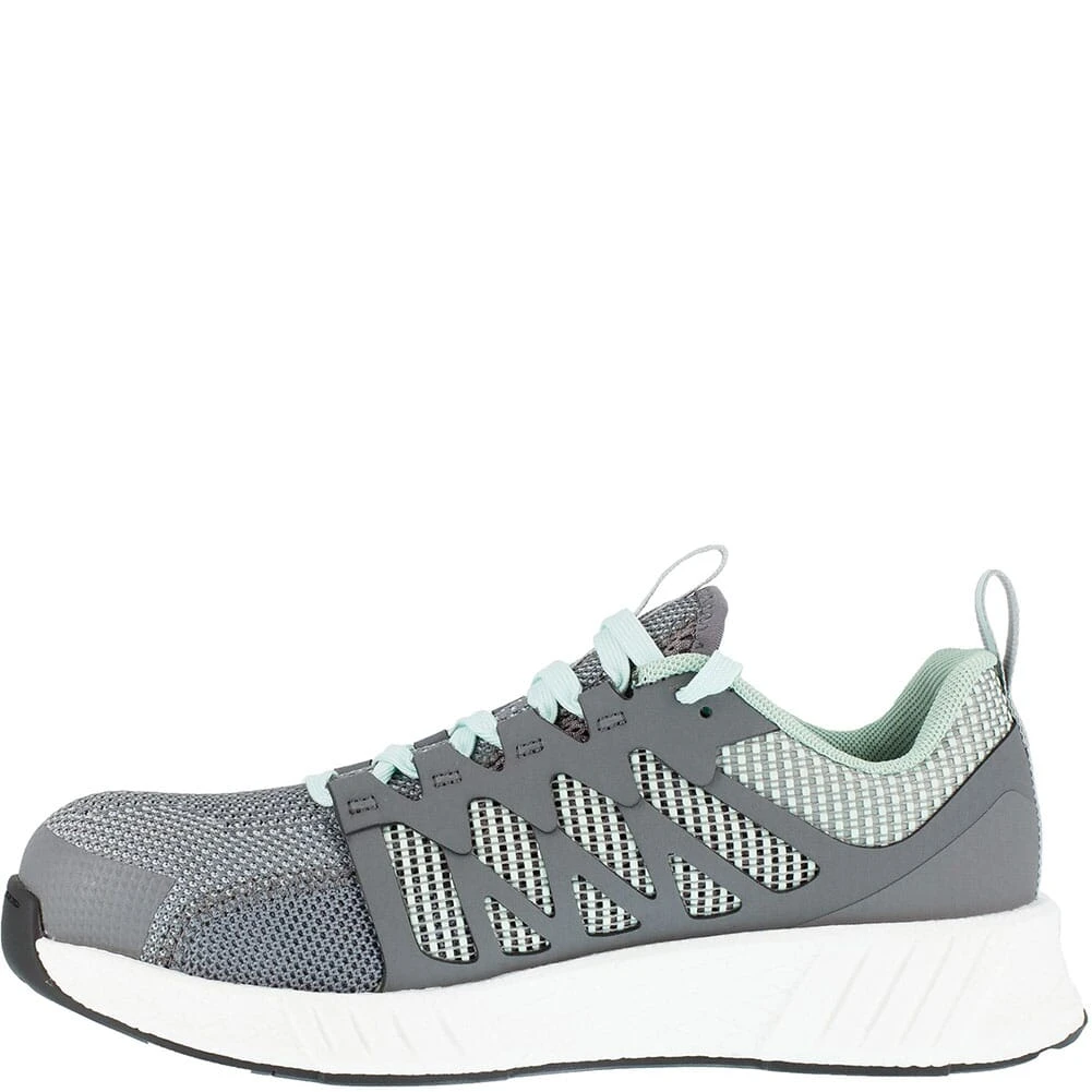 Reebok Women's Fusion Flexweave Safety Shoes - Grey/Mint Green 4 Reebok Women's Fusion Flexweave Safety Shoes - Grey/Mint Green - Image 2