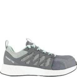 Reebok Women's Fusion Flexweave Safety Shoes - Grey/Mint Green 9 Reebok Women's Fusion Flexweave Safety Shoes - Grey/Mint Green -Fashion Shoes Store RKRB316 2