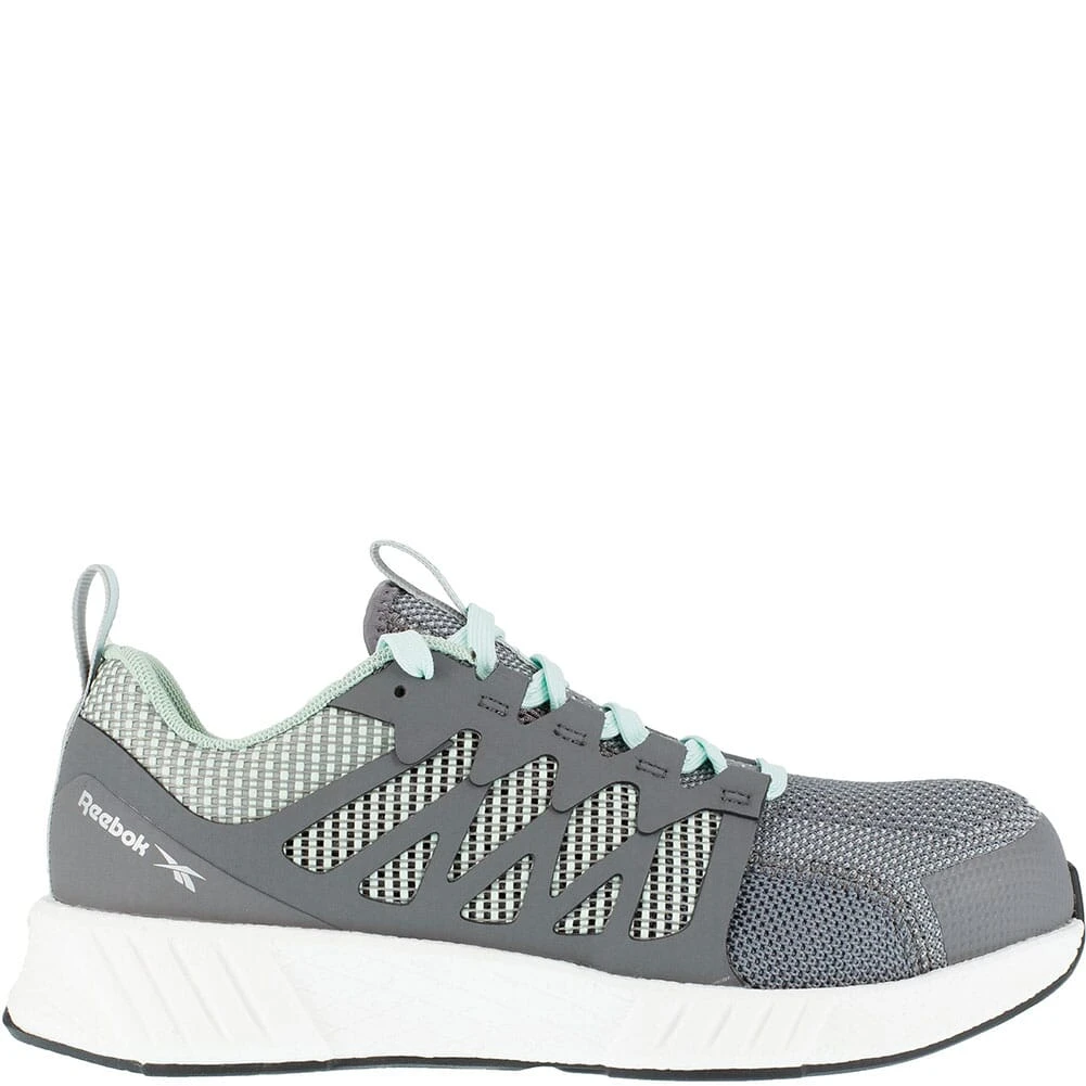 Reebok Women's Fusion Flexweave Safety Shoes - Grey/Mint Green 5 Reebok Women's Fusion Flexweave Safety Shoes - Grey/Mint Green - Image 3
