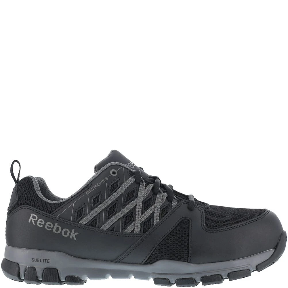 Reebok Men's Sublite Work Shoes - Black 4 Reebok Men's Sublite Work Shoes - Black - Image 2