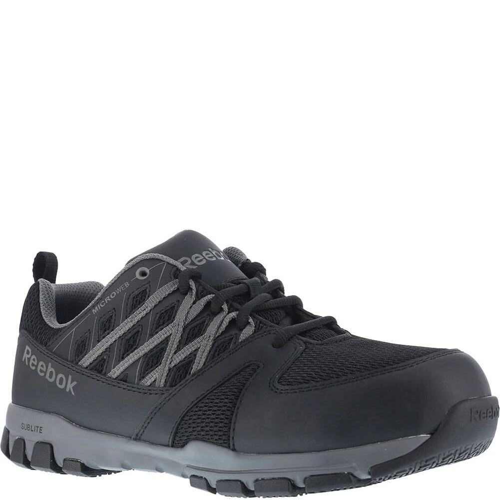 Reebok Women's EH SR Safety Shoes - Black/Grey 3 Reebok Women's EH SR Safety Shoes - Black/Grey