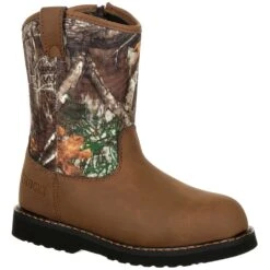 Rocky Big Kids' Lil Outdoor Ropers - Camo/Brown -Fashion Shoes Store RYRKS0358Y 6