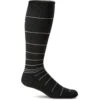 Sockwell Men's Circulator Socks - Black Stripe