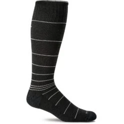 Sockwell Men's Circulator Socks - Black Stripe