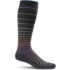 Sockwell Women's Circulator Socks - Black Stripe -Fashion Shoes Store SW1W 901