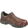 Thorogood Men's Plain Toe Slip-On Safety Shoes - Brown -Fashion Shoes Store TG804 4061
