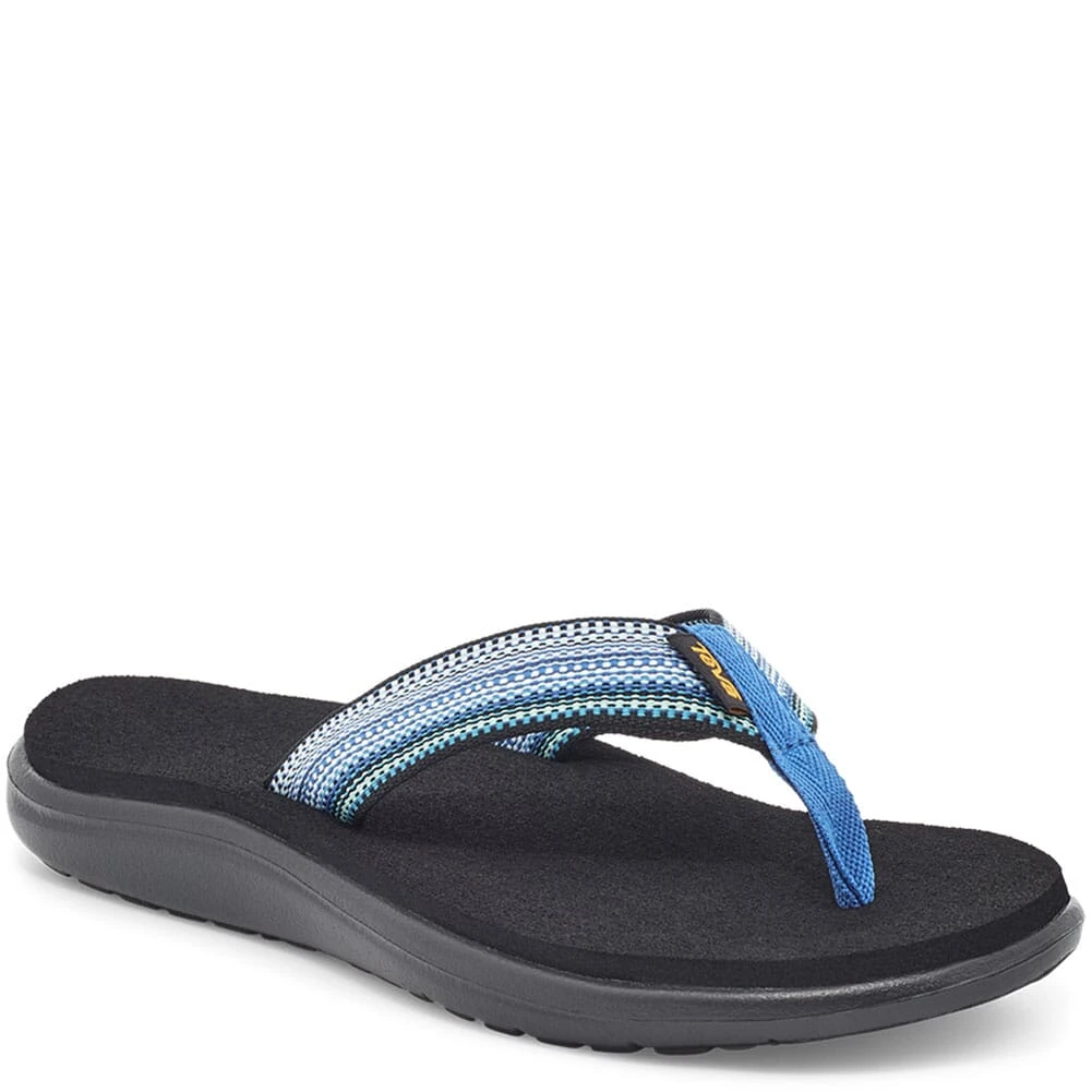 Teva Women's Voya Flip Flop - Antiguous Blue 7 Teva Women's Voya Flip Flop - Antiguous Blue - Image 5