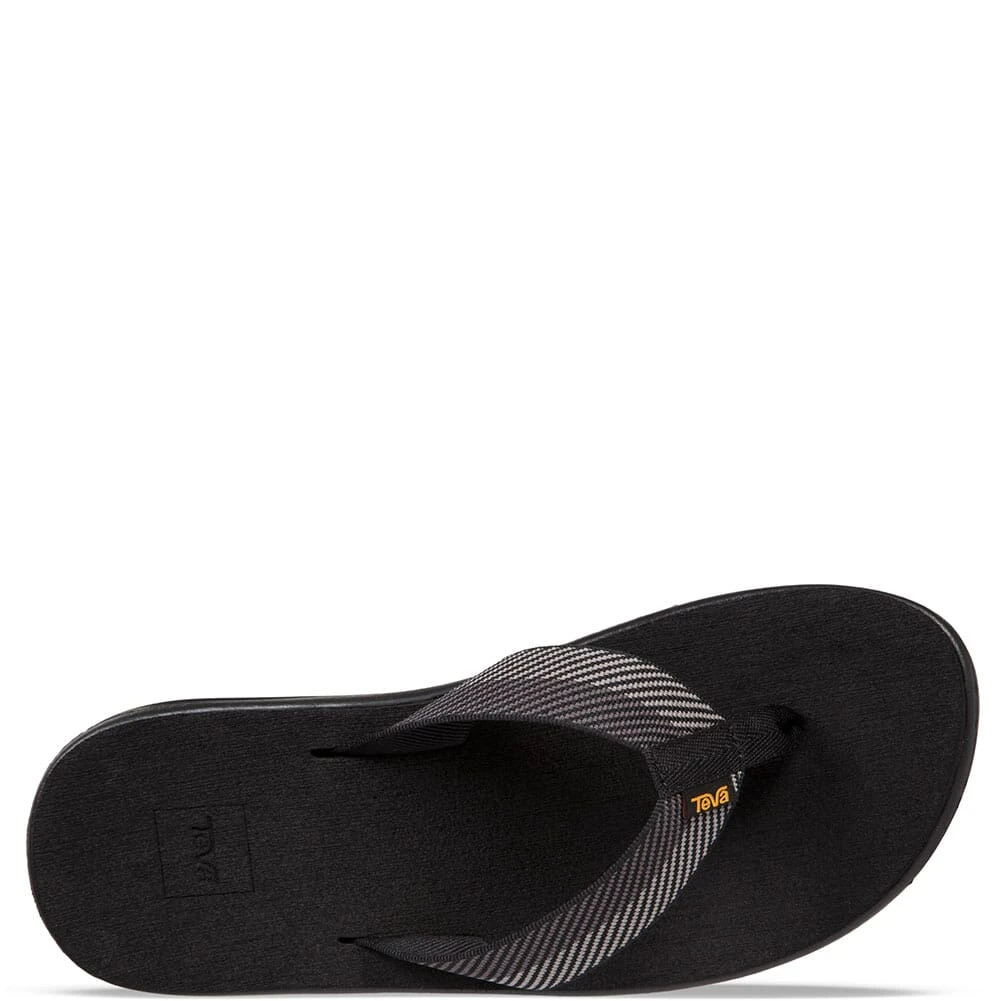 Teva Men's Voya Flip Flop - Vori Black Gray 5 Teva Men's Voya Flip Flop - Vori Black Gray - Image 3