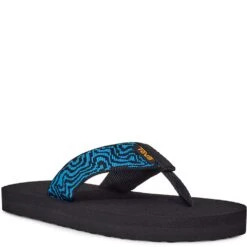 Teva Youth Mush Flip Flops - Layered Rock Black -Fashion Shoes Store TV1093656Y LRBK 5