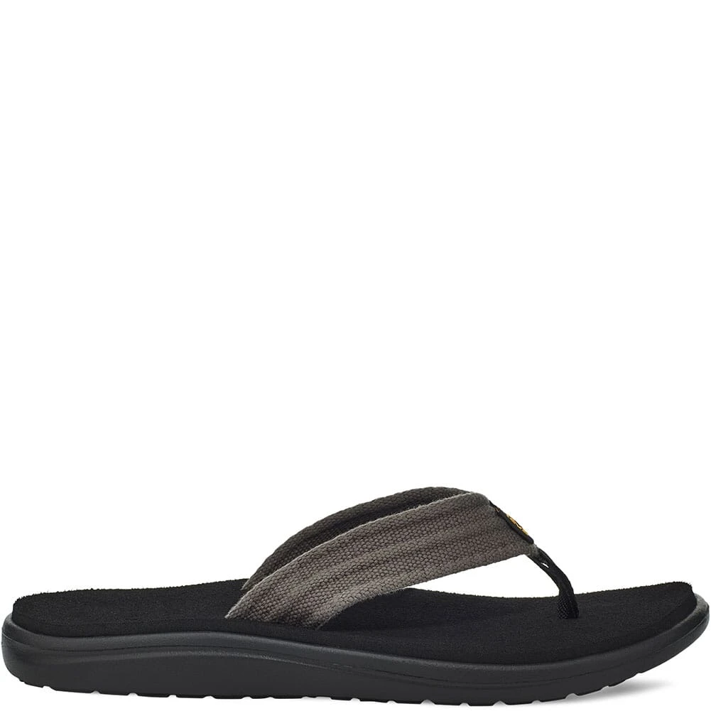 Teva Men's Voya Canvas Flip Flops - Drizzle 4 Teva Men's Voya Canvas Flip Flops - Drizzle - Image 2