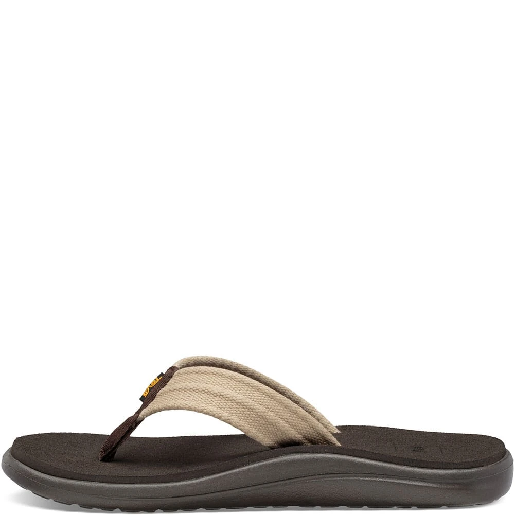 Teva Men's Voya Canvas Flip Flops - Dune 4 Teva Men's Voya Canvas Flip Flops - Dune - Image 2