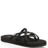 Teva Women's Olowahu Flip Flops - Black 2 Teva Women's Olowahu Flip Flops - Black -Fashion Shoes Store TV6840 MBOB
