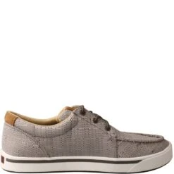 Twisted X Men's Hooey Loper Casual Shoes - Light Grey -Fashion Shoes Store TXMHYC018 2