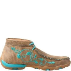 Twisted X Women's Driving Moc Chukka - Bomber/Turquoise 10 Twisted X Women's Driving Moc Chukka - Bomber/Turquoise -Fashion Shoes Store TXWDM0117 2