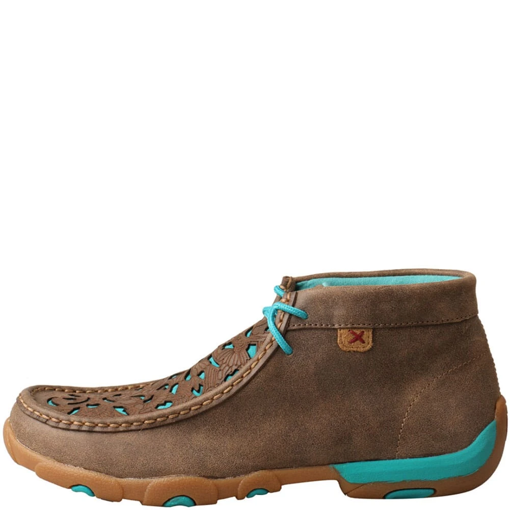 Twisted X Women's Driving Moc Chukka - Bomber/Teal 4 Twisted X Women's Driving Moc Chukka - Bomber/Teal - Image 2