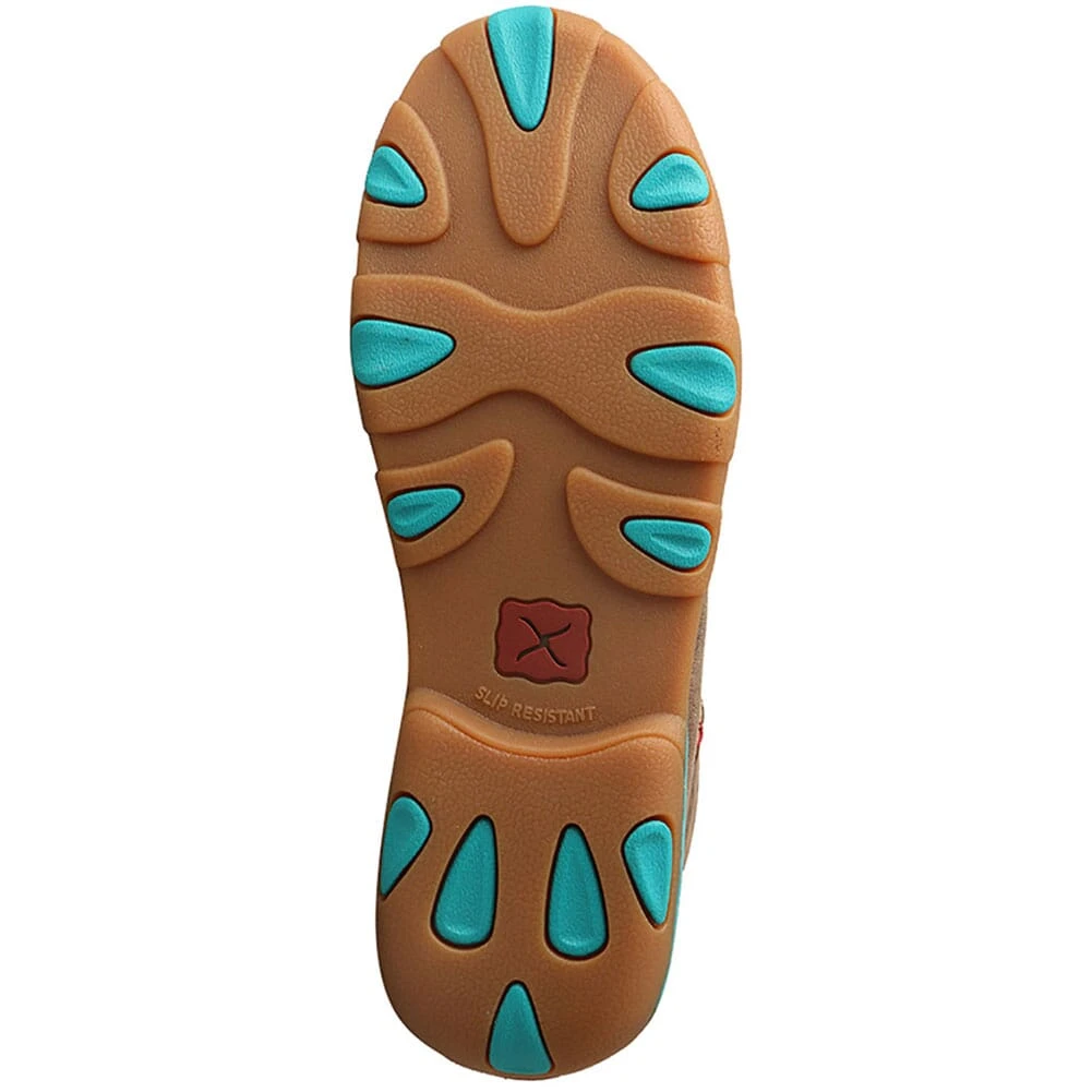 Twisted X Women's Driving Moc Chukka - Bomber/Teal 3 Twisted X Women's Driving Moc Chukka - Bomber/Teal