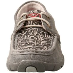 Twisted X Women's Boat Shoe Driving Moc - Grey/Multi -Fashion Shoes Store TXWDM0130 4