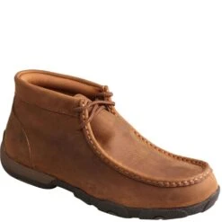 Twisted X Women's Driving Moccasin Casual Shoes - Distressed Saddle