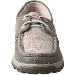 Twisted X Women's Driving Moc Boat Shoes - Grey/Light Grey -Fashion Shoes Store TXWXC0007 4